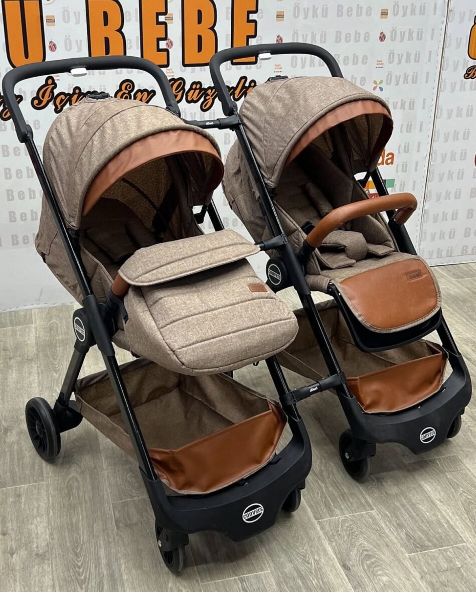Çift Yönlü Kabin Boy İkiz Bebek Arabası