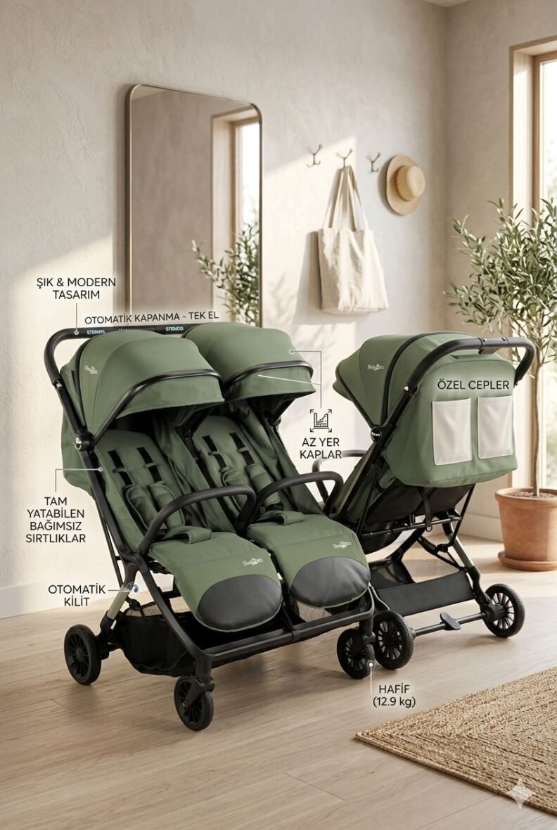 Baby2Go Avangarde İkiz Bebek Arabası