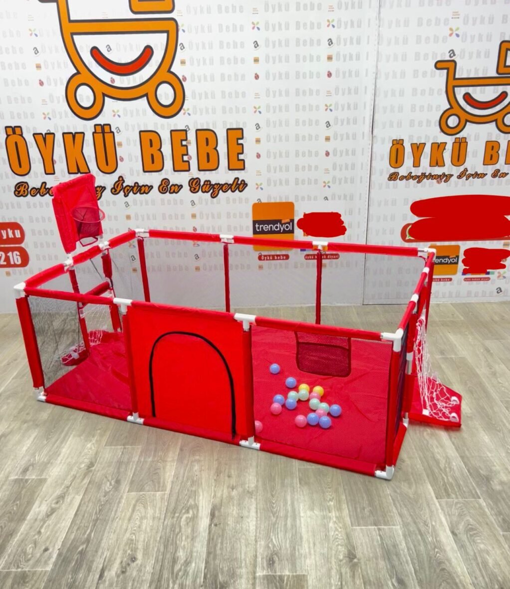 Çocuk Oyun Parkı Futbol Sahası Yürüme Öğrenme Çiti Yüksek Korumalı Basketbol Potalı 225x122x65